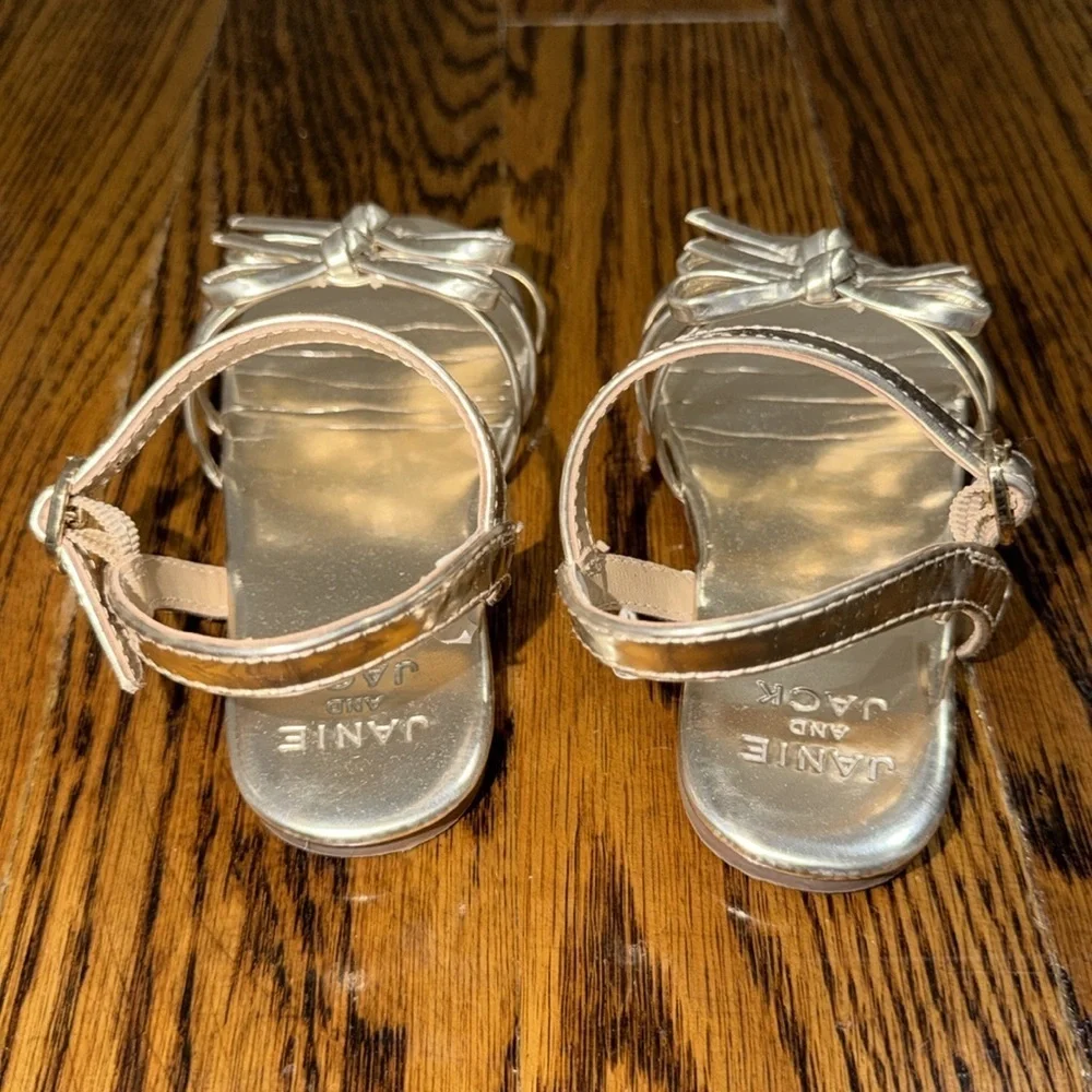 Janie & Jack Gold Kids Sandals 8T